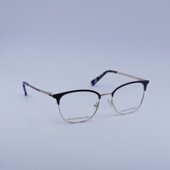 Banana Republic ISADORA 0KY2 00 Eyeglasses Blue/Gold 51mm Cat Eye Frame - Picture 1 of 11